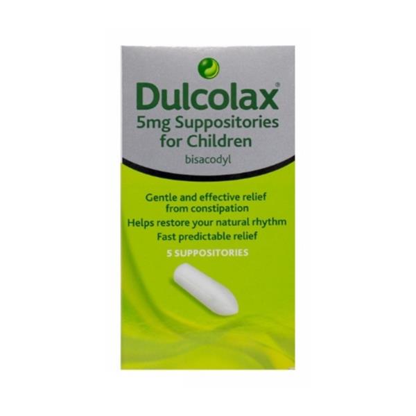 Dulcolax 5mg Suppositories for Children 5 pack