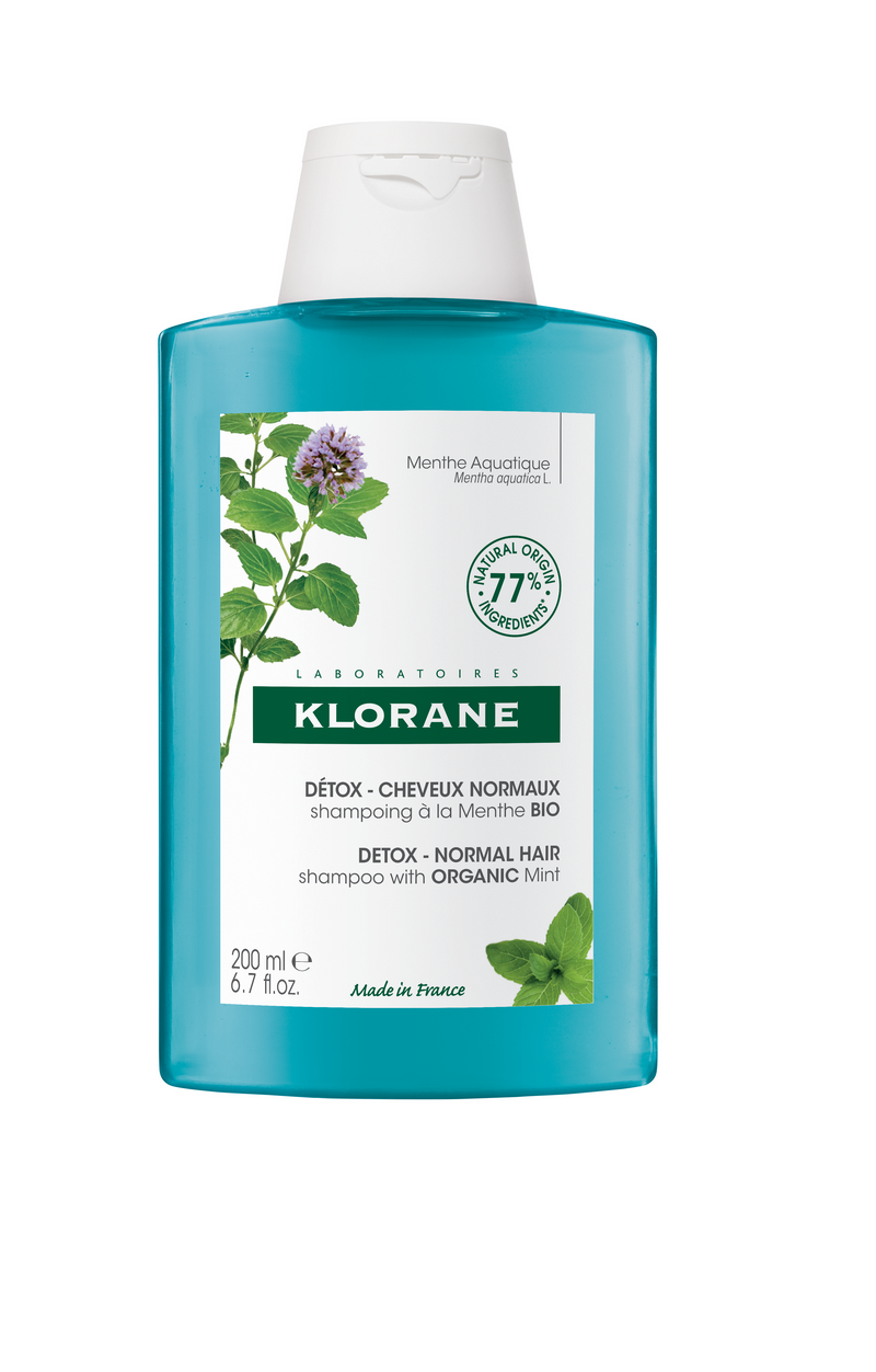 Klorane Detox Shampoo with Aquatic Mint for Pollution-Exposed Hair 200ml
