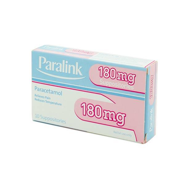 Paralink Suppositores 180mg 10
