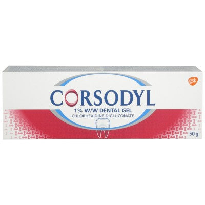 Corsodyl 1% w/w Dental Gel 50g