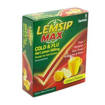 Lemsip MAX Cold & Flu Sachets 1000mg Lemon