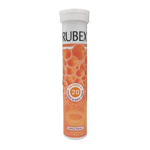 Rubex Orange 1000mg Effervescent Tabs