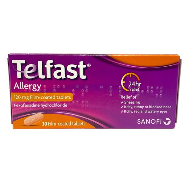 Telfast Allergy 120mg Tabs 30 pack