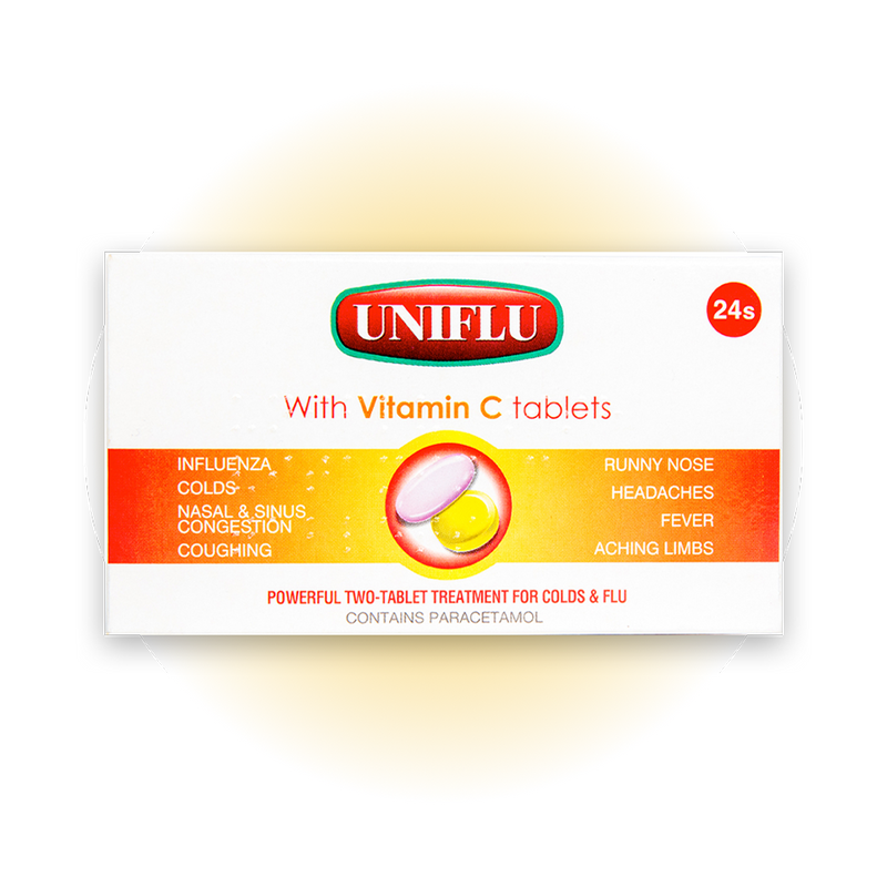 UNIFLU With Vitamin C Tablets