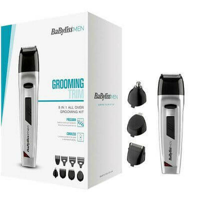 Babyliss Men Grooming Trim 8 in 1 All Over Grooming Kit