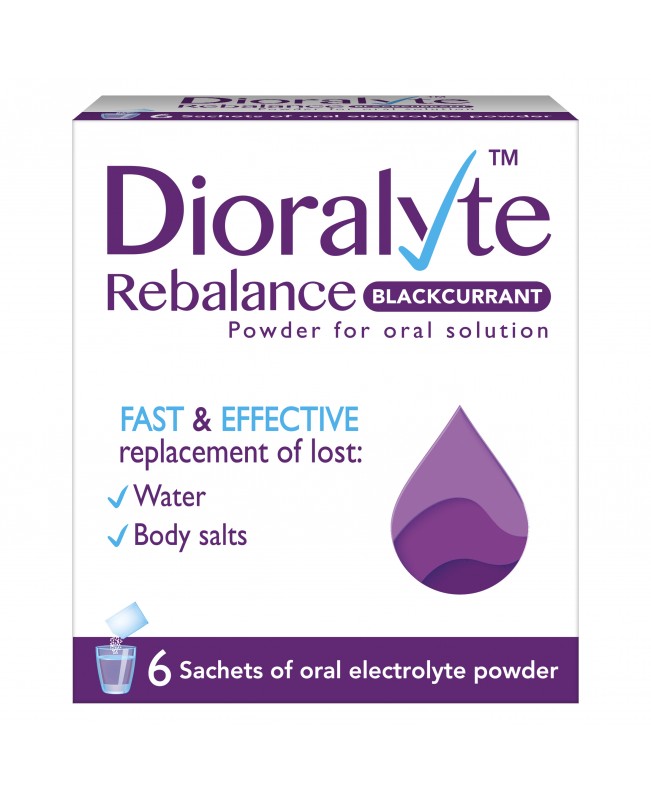 Dioralyte Rebalance Blackcurrant 6 Sachets