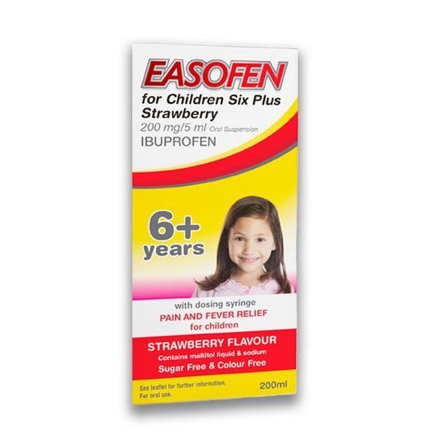 Easofen For Children Six Plus Strawberry 200ml