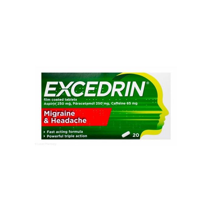 Excedrin Migraine & Headache Film Coated Tablets 20