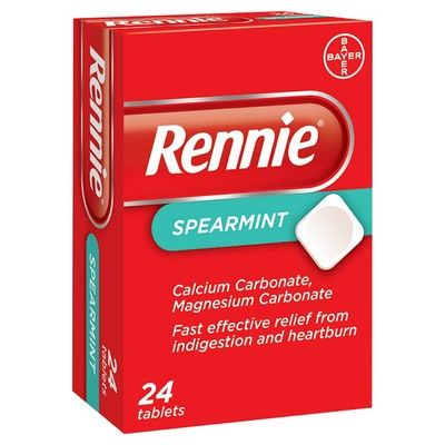 Rennie Spearmint Chewable Tablets 24