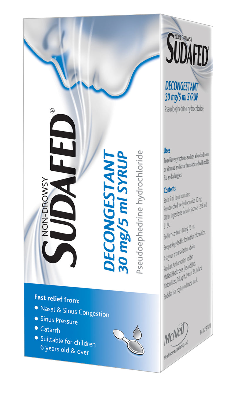 Sudafed Decongestant Syrup 100ml