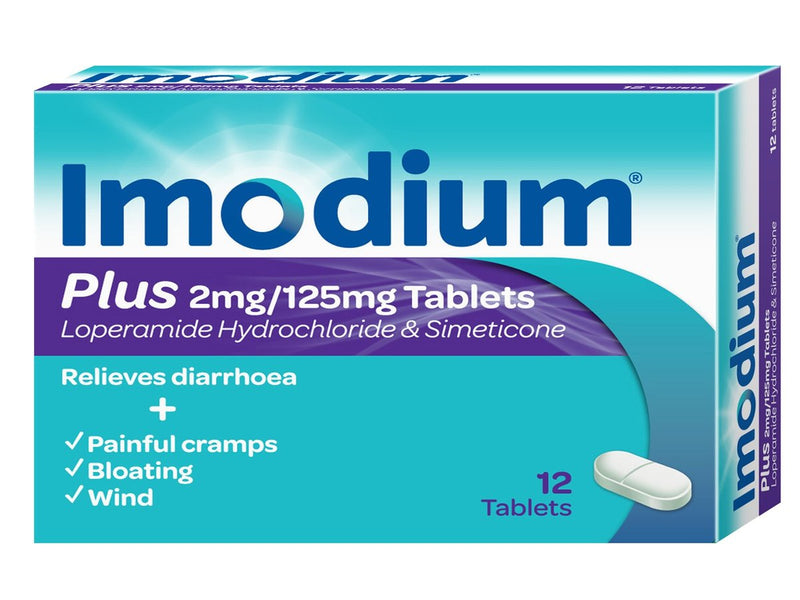 Imodium Plus Tablets 12 Tablets